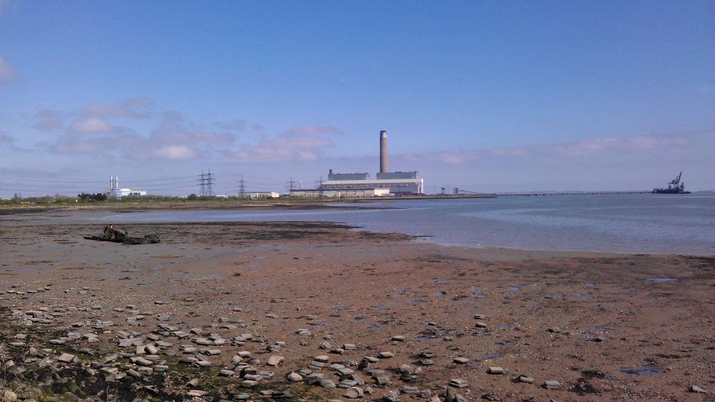The River Medway and Kingsnorth Power Station in 2015