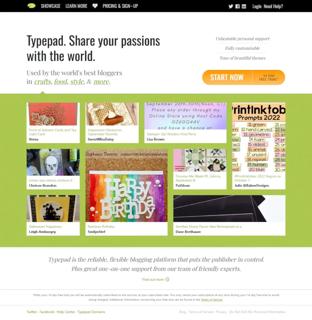 And now Typepad is shutting down